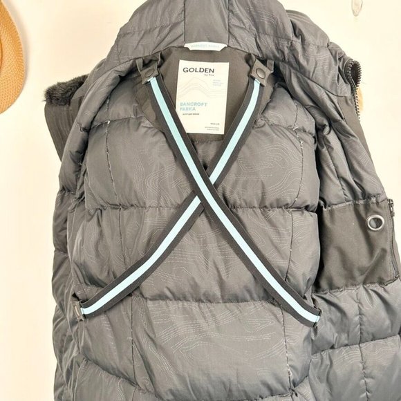 Aritzia Tna Womens Bancroft Parka Winter Coat Black Size M Warmest Goose Down - Picture 11 of 16